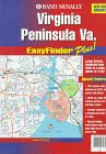 Rand McNally Virginia Peninsula, Va Easyfinder Plus Map (Easyfinder Plus)