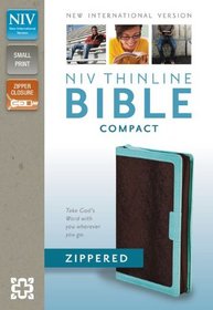 NIV Thinline Zippered Collection Bible, Compact