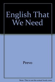 English That We Need