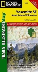 Yosemite Se, Ansel Adams Wilderness, California, USA: Trails Illustrated Map: 1:40,000 Scale, Merced Lake, Cloud's Rest, Cathedral & Clark Ranges, Lye