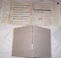 Formal penmanship and other papers (Visual communication books)