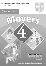 Cambridge Young Learners English Tests Movers 4 Answer Booklet: Examination Papers from the University of Cambridge ESOL Examinations