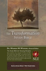 The Transformation Study Bible--Rustica Brown Milano w/ Thumb Index