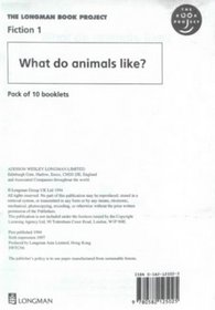 My Book About What Do Animals Like?: Read-On (Longman Book Project)