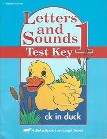 Abeka Letters and Sounds 1 Teacher Test Key