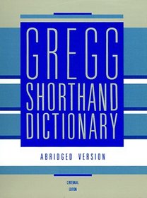 Gregg Shorthand Dictionary