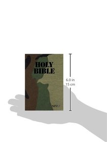 NIV, Holy Bible Military Edition, Paperback, Woodland Camo