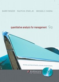 Quantitative Analysis for Management with CD (9th Edition)