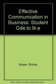 Effective Communication in Business: Student Gde.to 9r.e