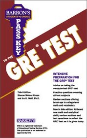 Pass Key to the Gre Test: Graduate Record Examination (Barron's Pass Key to the Gre, 3rd ed)