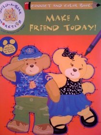 Build-A-Bear Workshop Make A Friend Today! Connect and Color Book