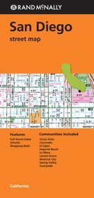 Folded Map San Diego Streets CA