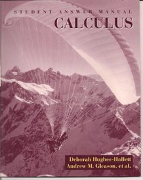 Calculus, Student Answer Manual