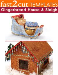 fast2cut Gingerbread House & Sleigh
