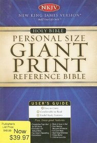 Personal Size Giant Print Reference Bible-NKJV