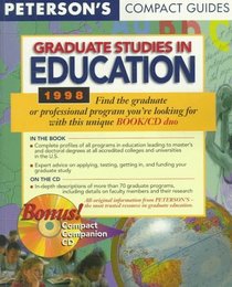 Peterson's Compact Guides: Graduate Studies in Education 1998 (Petersons Quick  Concise Guides to Graduate  Professional Degrees)