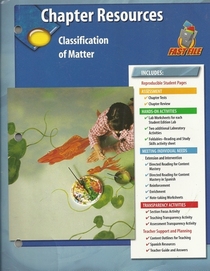Glencoe Fast File Chapter Resources Clasification of Matter. (Paperback)