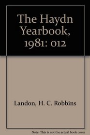 The Haydn Yearbook, 1981