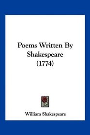 Poems Written By Shakespeare (1774)