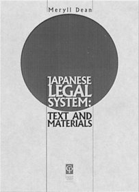Japanese Legal System: Text & Materials