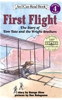 First Flight: The Story of Tom Tate Andthe Wright Brothers (I Can Read Books: Level 4 (Harper Paperback))