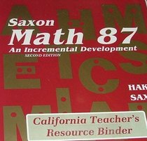 Second Edition: Teacher Resource Binder (Saxon Math 8/7)