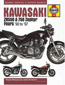 Haynes Repair Manual: Kawasaki ZR550, 750 Zephyr Fours Serv & Repair Manual 1990-97