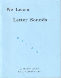 We Learn Letter Sounds a e i o u workbook
