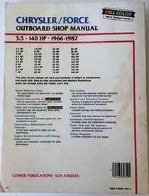 Chrysler/Force Outboard Shop Manual: 3.5-140 Hp, 1966-1988