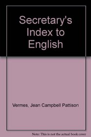 Secretary's Index to English