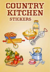 Country Kitchen Cooking Utensils Sticker Set - 22 Stickers