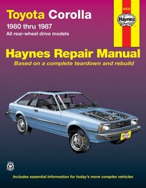 Haynes Repair Manual: Toyota Corolla, 1980-1987