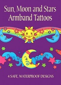 Sun, Moon and Stars Armband Tattoos