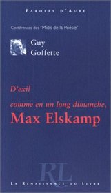 D'exil comme en un long dimanche, Max Elskamp