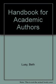 Handbook for Academic Authors