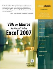 VBA and Macros for Microsoft Office Excel 2007 (Business Solutions)