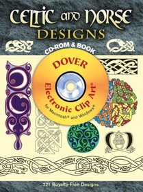Celtic and Norse Designs CD-ROM and Book (Electronic Clip Art)