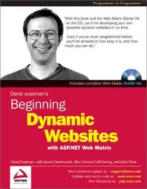 Beginning Dynamic Websites with ASP.NET Web Matrix
