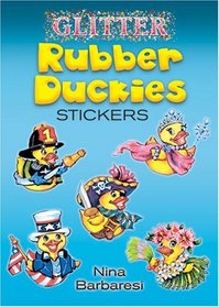 Glitter Rubber Duckies Stickers
