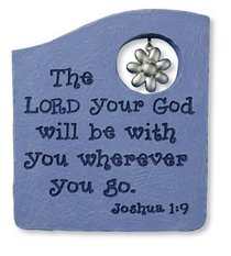 The Lord Your God Plaque with Flower Ornament