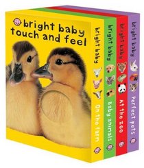 Bright Baby Touch & Feel Slipcase: On the Farm, Baby Animals, At the Zoo and Perfect Pets (Bright Baby Touch and Feel)