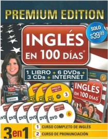 Ingles en 100 dias Premium Edition (Book + Audio) (Spanish Edition) (English in 100 Days Premium Edition)