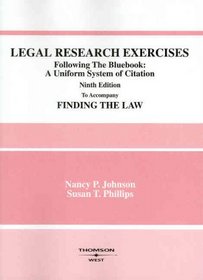 Legal Research Exercises: Following the Bluebook--A Uniform System of Citation