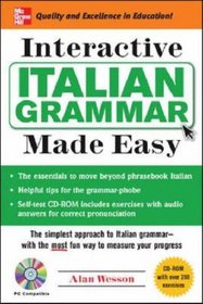 Interactive Italian Grammar Made Easy w/CD-ROM (Grammar Made Easy)
