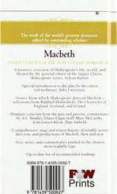 The Tragedy of Macbeth: With New and Updated Critical Essays and a Revised Bibliography (Signet Classic Shakespeare)