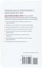 Pearson Health Professional's Drug Guide 2017-2018