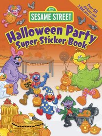 Sesame Street Halloween Party Super Sticker Book (English and English Edition)