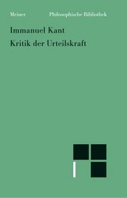 Kritik Der Urteilskraft. Herausgegeben Von Karl Vorlander