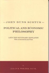 John Duns Scotus: Political and Economic Philosophy