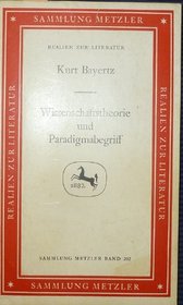 Wissenschaftstheorie und Paradigmabegriff (Sammlung Metzler) (German Edition)
